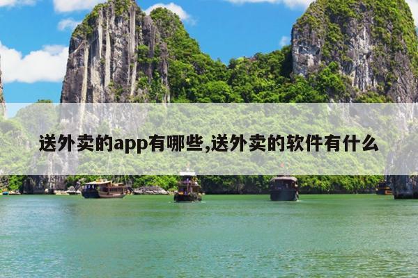 送外卖的app有哪些,送外卖的软件有什么
